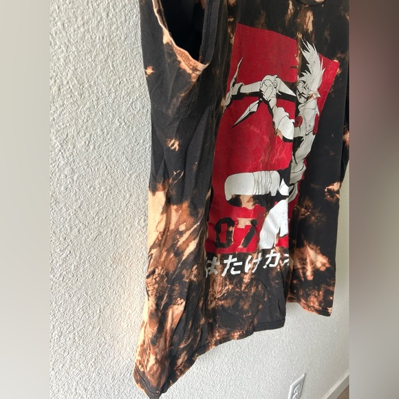 Naruto Graphic Bleach Dye T-Shirt/Size 2 XL - Picture 2 of 9